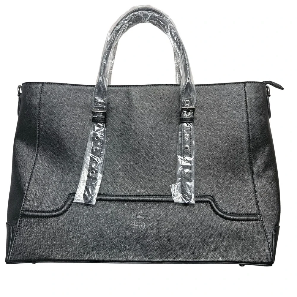Easy Gave Laptop Bag‎ Crossbody 4 Compartments Interior Pockets Black Adjustable